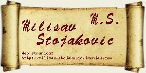 Milisav Stojaković vizit kartica